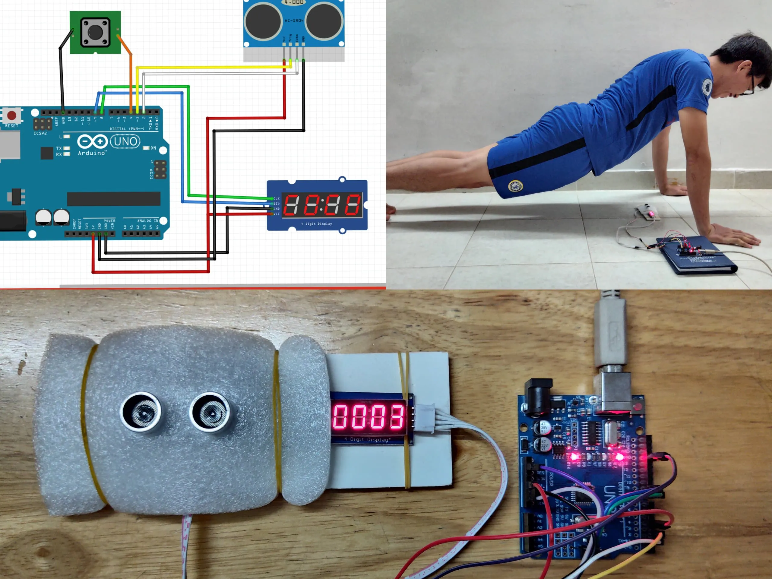 ตัวอย่างงาน Arduino ควบคุมและแสดงผลจากเซ็นเซอร์