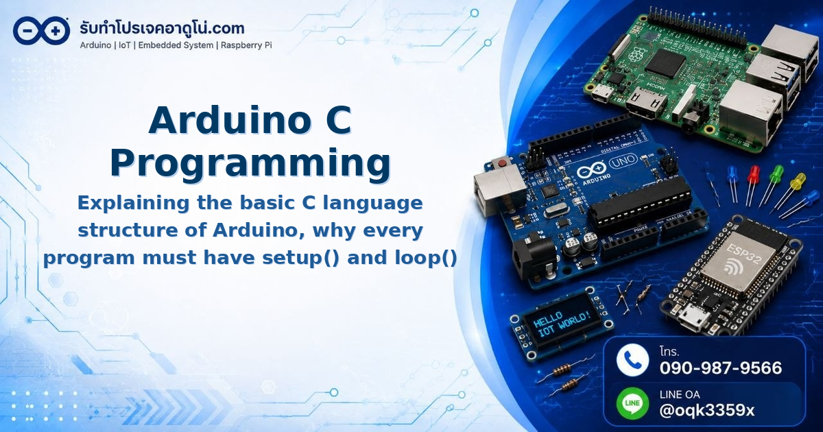 Arduino C Programming Structure: setup() and loop() Functions