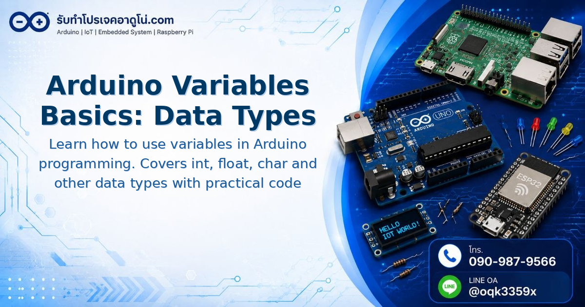 Arduino Variables Basics: Data Types and Declaration