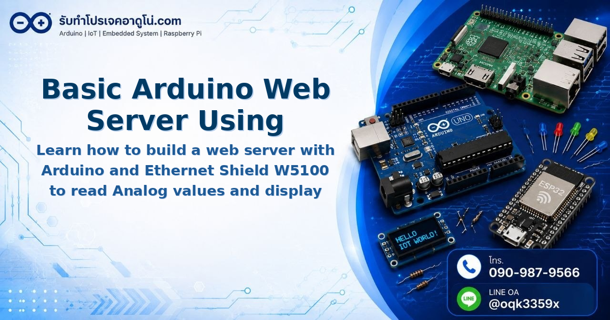 Basic Arduino Web Server Using Ethernet Shield W5100
