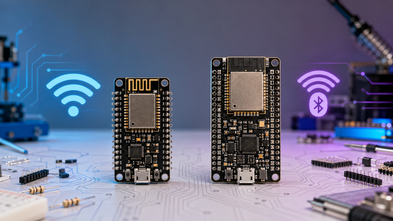 ESP8266 vs ESP32 ต่างกันอย่างไร? เลือกบอร์ด IoT รุ่นไหนดีสำหรับโปรเจกต์