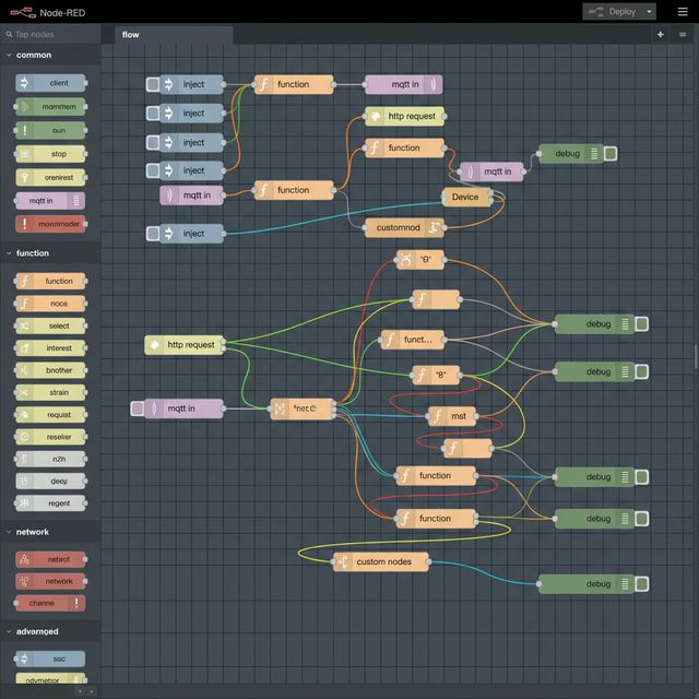 Node-RED Editor Interface